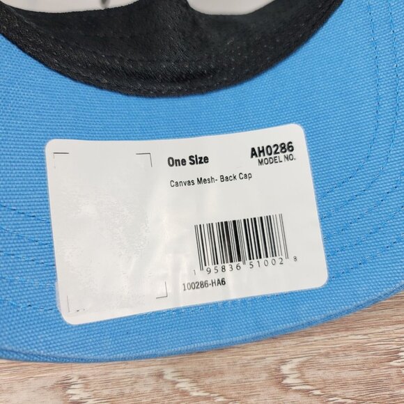 NEW Carhartt Trucker Mesh Hat‎ Snapback Adjustable Cap Sky Blue Buffalo One Size - Picture 7 of 8